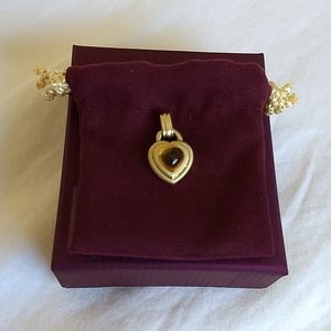 18 karat gold citrine pendant
